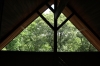 自然ふれあいセンター2階の三角窓